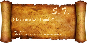 Steinmetz Tamás névjegykártya