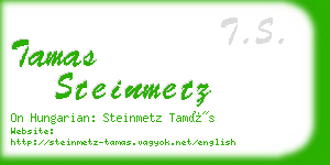 tamas steinmetz business card